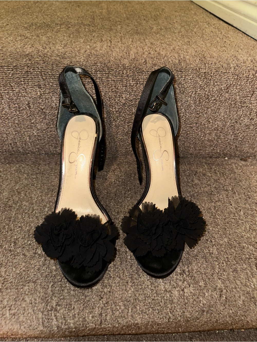 Jessica Simpson Black Jeena Sandal